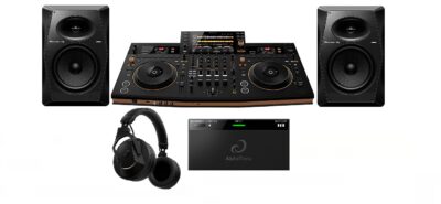 Pioneer/AlphaTheta DJ Packages Bundle New (1x)  Pioneer DJ OPUS-QUAD Professional (2x) Pioneer VM-80 8 active monitor speaker & (1x) AlphaTheta HDJ-F10