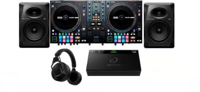 Pioneer/RANE/AlphaTheta  DJ Packages Bundle New (1x) RANE ONE Professional Motorized DJ Controller (2x) Pioneer VM-80 8 active monitor speaker& (1x) AlphaTheta HDJ-F10 TX With Transmitter